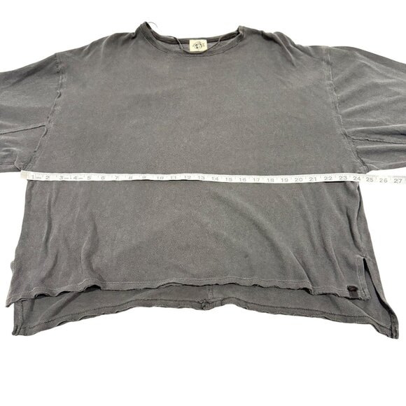 Free People Ready for This Tee Gray Oversized Size M NWOT - Picture 7 of 8